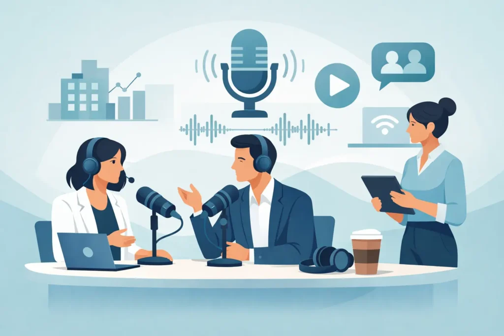 Podcast corporativo para empresas: cómo usarlo