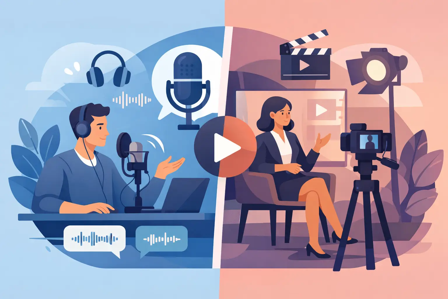 Podcast o video corporativo: qué elegir