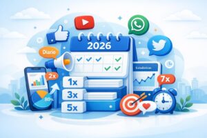 frecuencia de publicación redes sociales
