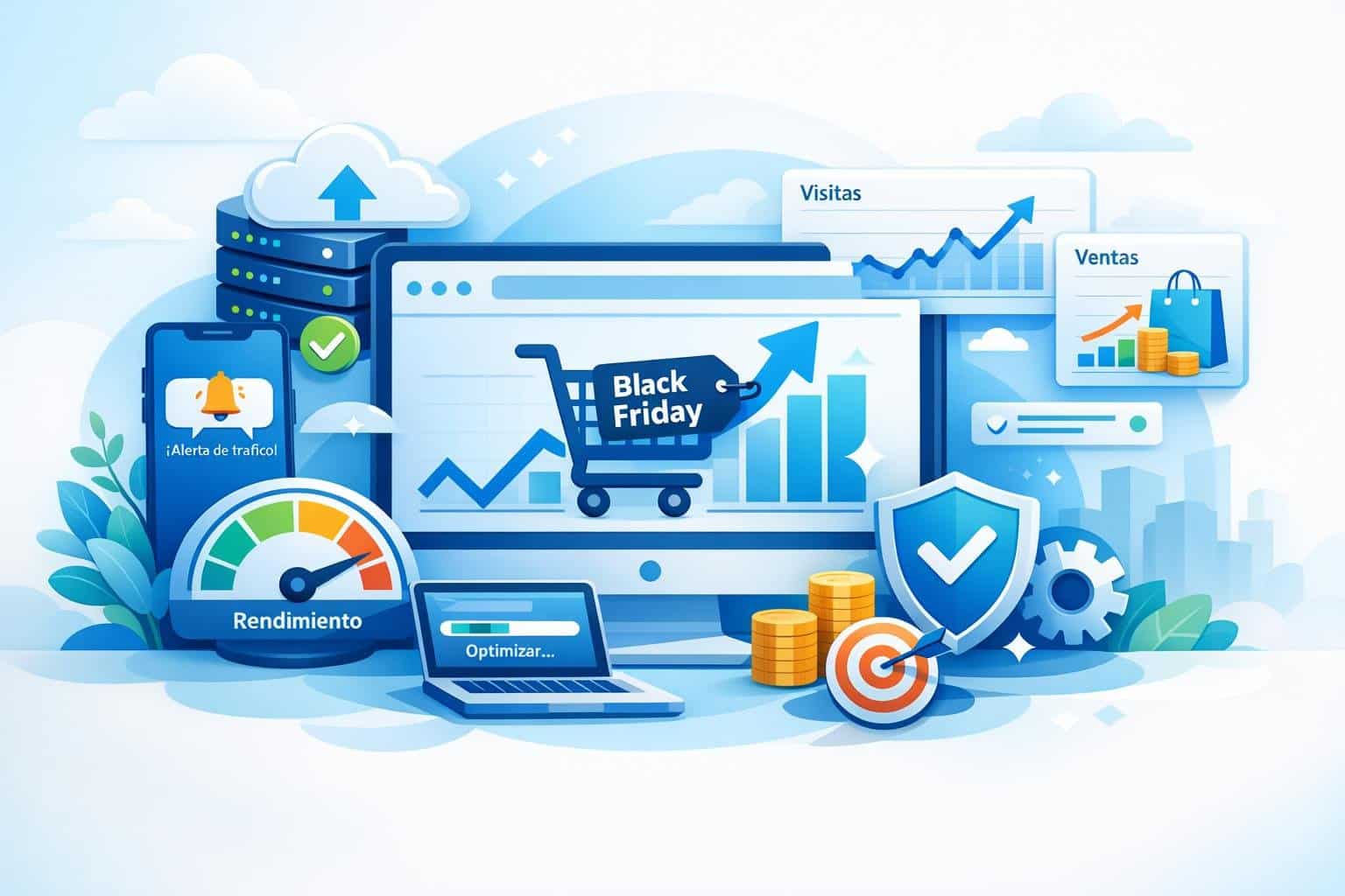 picos de tráfico black friday